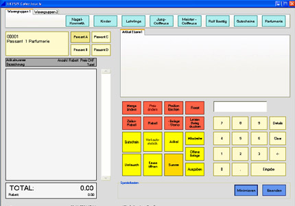 Kassenfunktionalität / Kassen Software Umfang